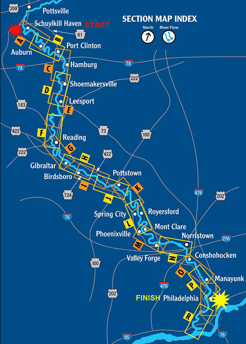 Schuykill River Water Trail Master Map Page